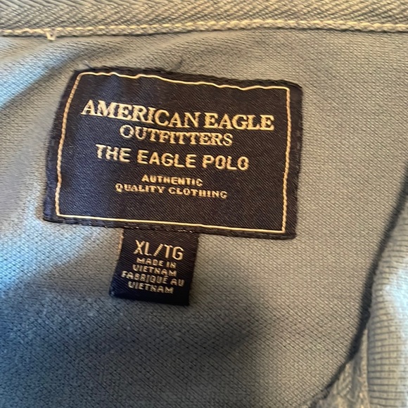 American Eagle Outfitters Polo Mens XL Blue Button Up With Collar Work Casual - Picture 3 of 13
